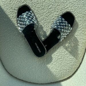 STEVE MADDEN JYNN CLEAR SANDALS